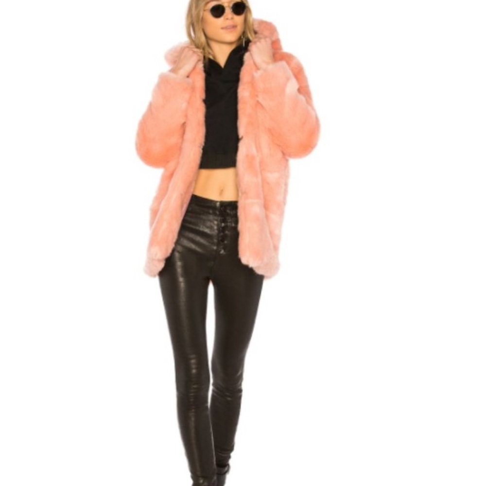 LPA Faux Fur Coat NWT - Picture 2 of 8